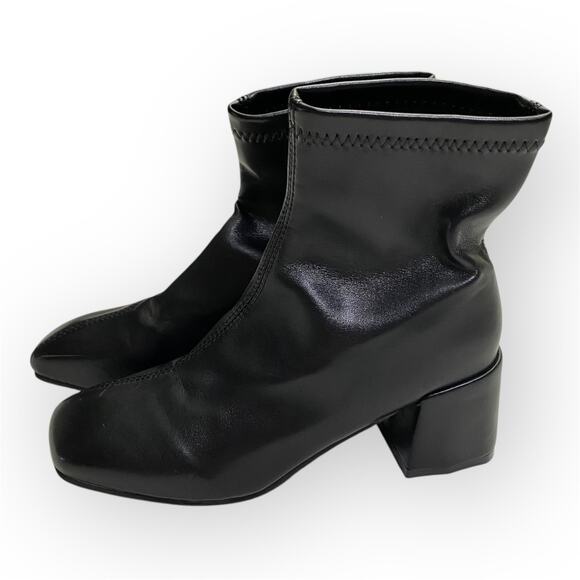 Ankle High Square Boots Black Women’s 36 - Picture 1 of 6